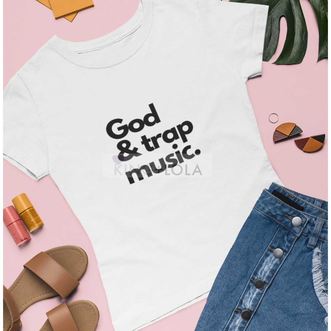 Short Sleeve T-Shirt Tank - God & Trap Music - Unisex T-shirt - KingandLola