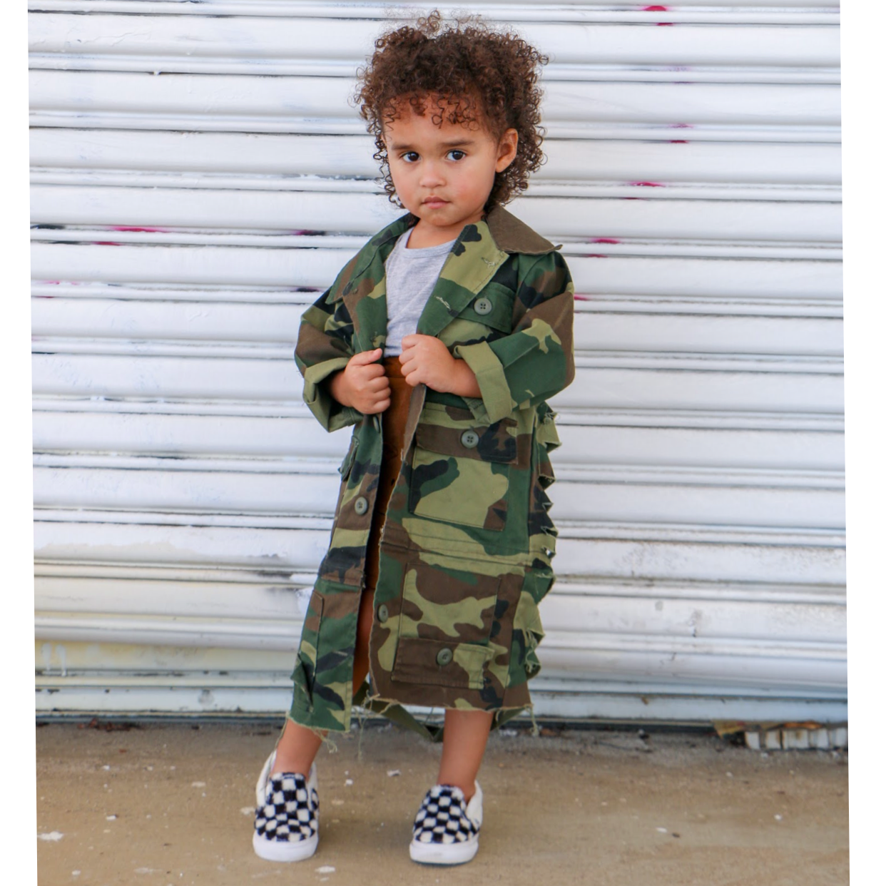 Camouflage Trench Jacket - KingandLola