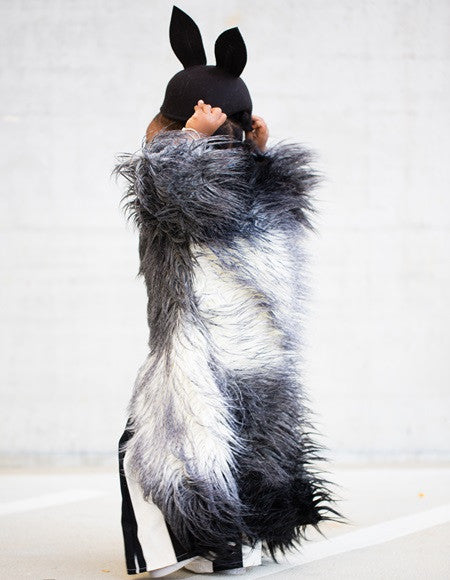 Blanco Noir Snow Faux Fur Coat *Limited* - KingandLola