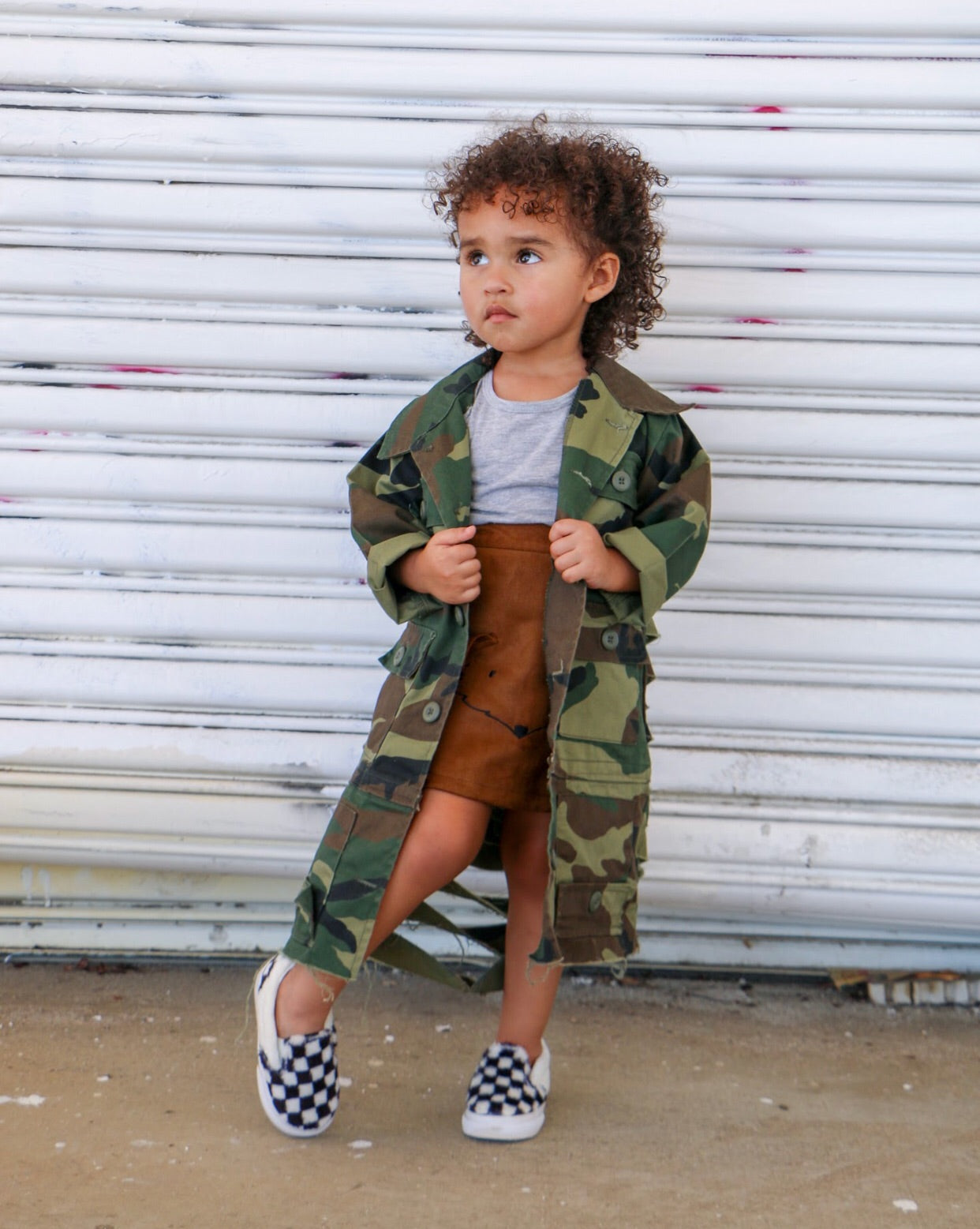 Camouflage Trench Jacket - KingandLola